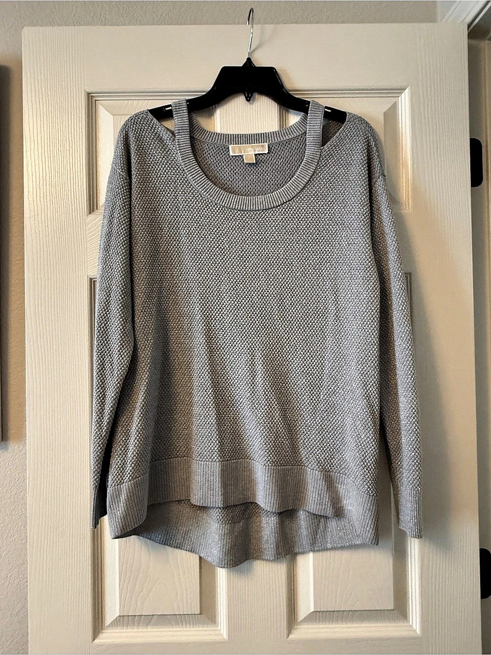 Michael Kors Knit Crewneck Sweater in Gray Size Small Like New